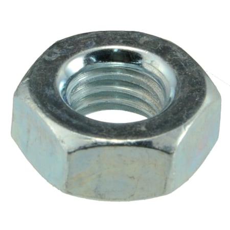 Midwest Fastener Hex Nut, 1/4"-28, Steel, Grade 2, Zinc Plated, 40 PK 34591
